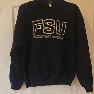 Black FSU Hoodie with Gold logo